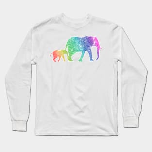 Zentangle Elephants Long Sleeve T-Shirt